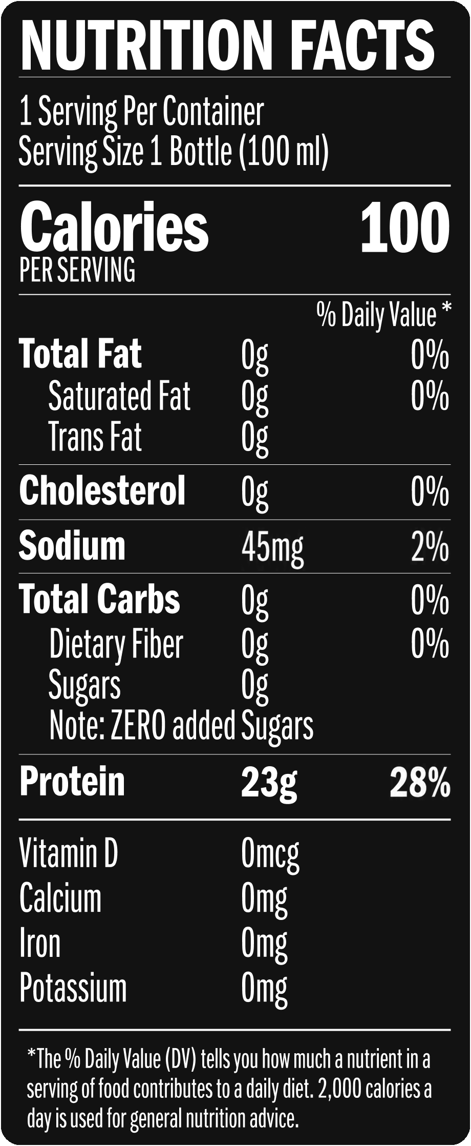 Nutrition facts